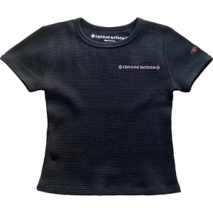 Black/Pink Chrome Hearts Matty Boy Thermal Short-Sleeve Top | Ut78-Pu56