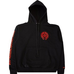 Black Chrome Hearts Horse Shoe Hoodie | Fj63-GU93