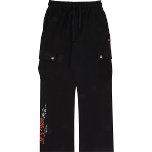 Black Chrome Hearts Matty Boy Stay Fast Sweatpants | al09-Sa93