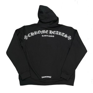 Black Chrome Hearts Shoulder Logo Hoodie | kp99-LC33