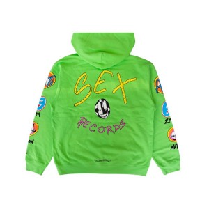 Citrus Chrome Hearts Matty Boy Sex Records Hoodie | OY93-Ke67