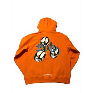 Orange Chrome Hearts Matty Boy Link & Build Hoodie | BK46-sd91