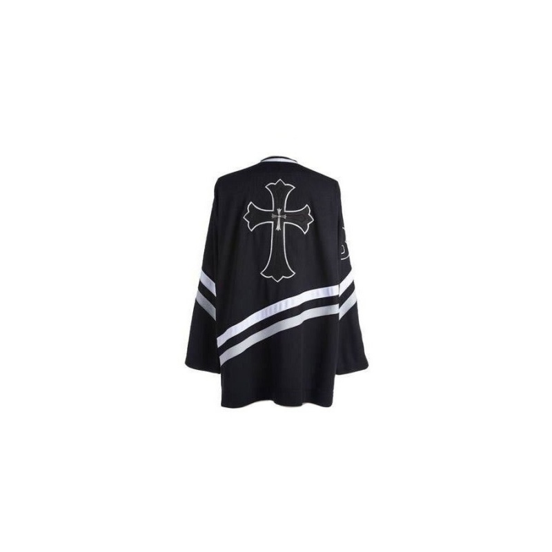 Black Chrome Hearts CH Cross Jersey | Bc14-Zu62