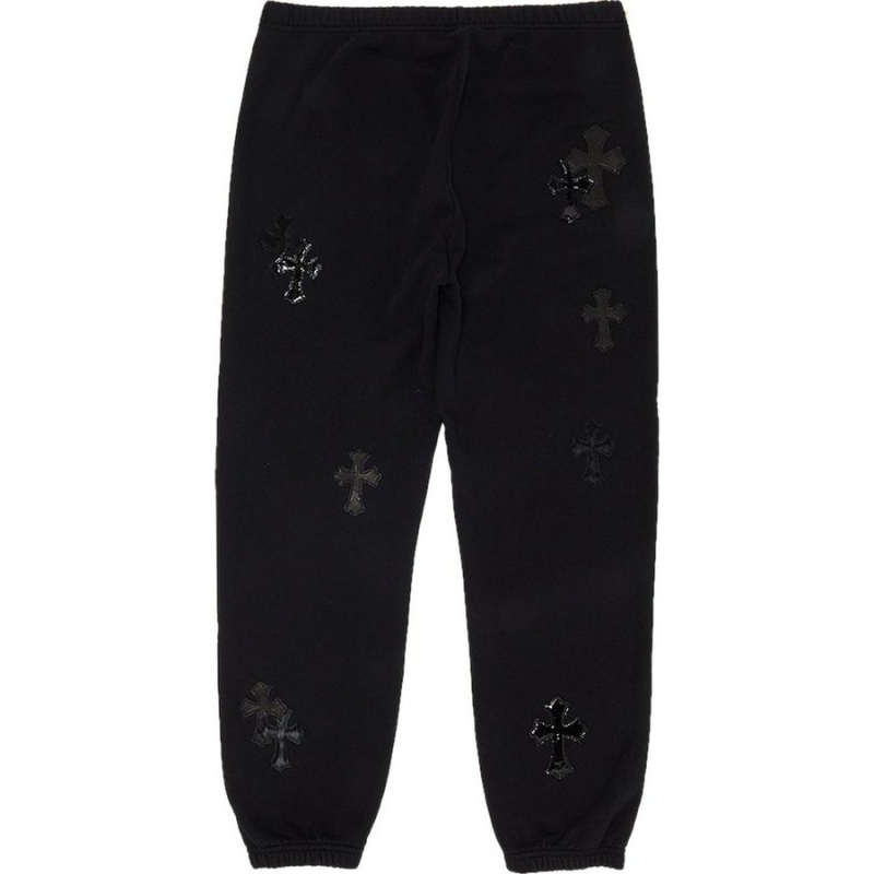 Black Chrome Hearts Ponyhair Multicross Sweatpants | Ul16-xf80